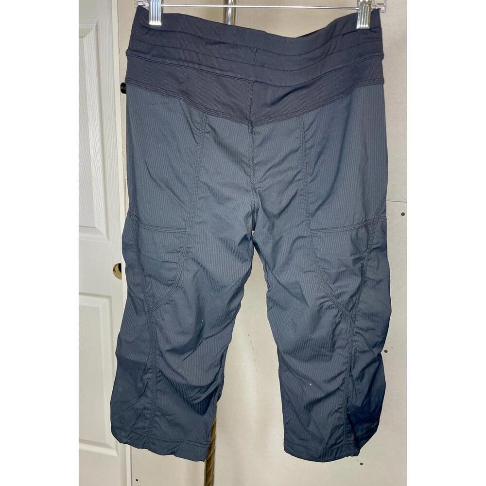 Lululemon Pants Women's Studio Crop Pockets Elastic Waist Drawstring - Size 6 - Picture 5 of 5